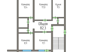 4к квартира, Голицыно, пр. Керамиков 80, этаж 1